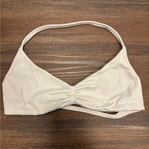 Cream Sports Bra by DYNE